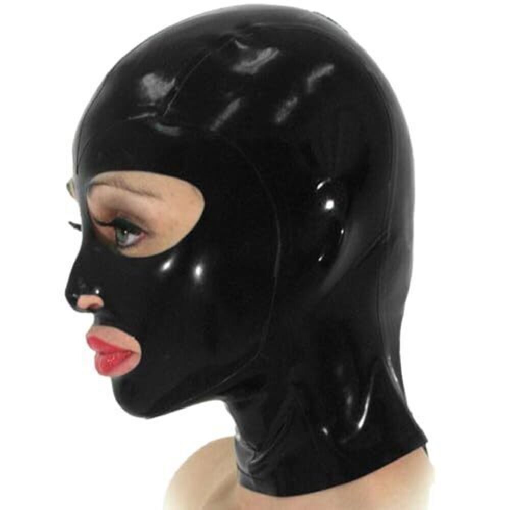 4572 Latex Mask Rubber Hood with Big Eyes for Latex Lovers,Handmade Rubber